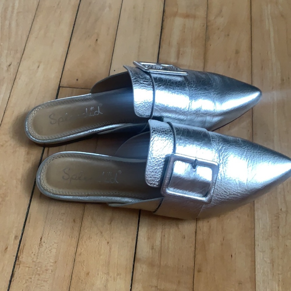 Silver Slides W/buckle 💀 - Picture 2 of 8